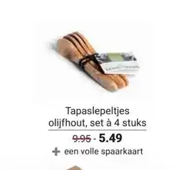 Ekoplaza Tapaslepeltjes olijfhout, aanbieding