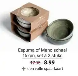 Ekoplaza Espuma of Mano aanbieding