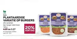 Ekoplaza PLANTAARDIGE VARIATIE OP BURGERS aanbieding