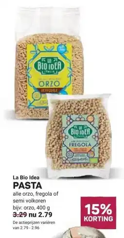 Ekoplaza PASTA aanbieding