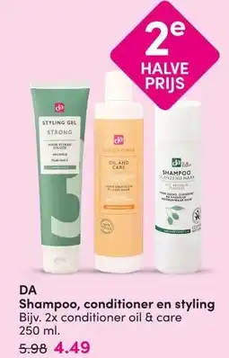 DA DA Shampoo, conditioner en styling aanbieding