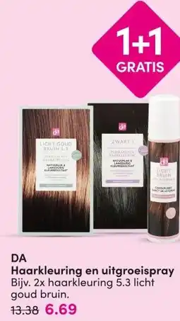 DA Haarkleuring en uitgroeispray aanbieding