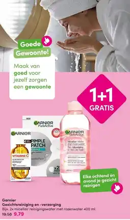 DA Garnier Gezichtsreiniging en -verzorging aanbieding