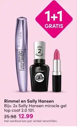 DA Rimmel en Sally Hansen aanbieding