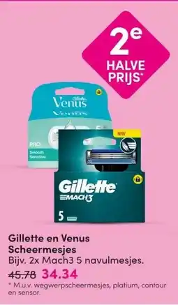 DA Gillette en Venus Scheermesjes aanbieding