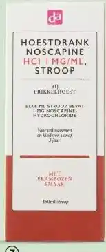 DA hoestdrank noscapine 150 mg aanbieding