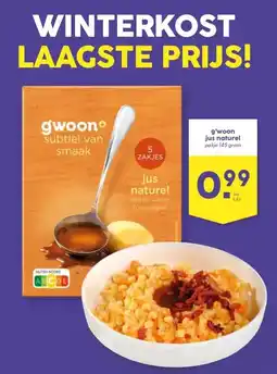 Boon`s Markt g'woon jus naturel aanbieding
