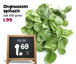 Boon`s Markt Ongewassen spinazie aanbieding