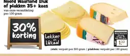 Boon`s Markt Noord Waarland stuk of plakken 35+ kaas aanbieding