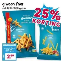 Boon`s Markt g'woon friet aanbieding
