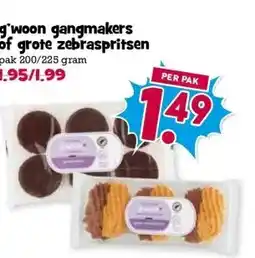 Boon`s Markt g'woon gangmakers of grote zebraspritsen aanbieding