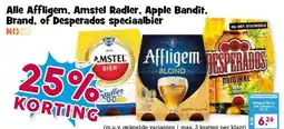 Boon`s Markt Alle Affligem, Amstel Radler, Apple Bandit. Brand, of Desperados speciaalbier aanbieding