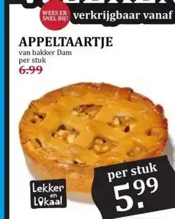 Boon`s Markt APPELTAARTJE aanbieding