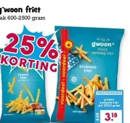 Boon`s Markt g'woon friet aanbieding