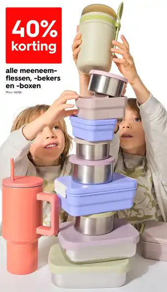 HEMA Alle Meeneemflessen, bekers en boxen aanbieding