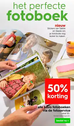 HEMA alle basis fotoboeken via de fotoservice aanbieding