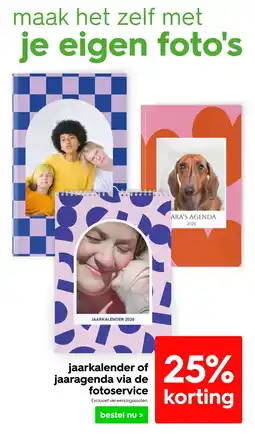 HEMA jaarkalender of jaaragenda via de fotoservice aanbieding