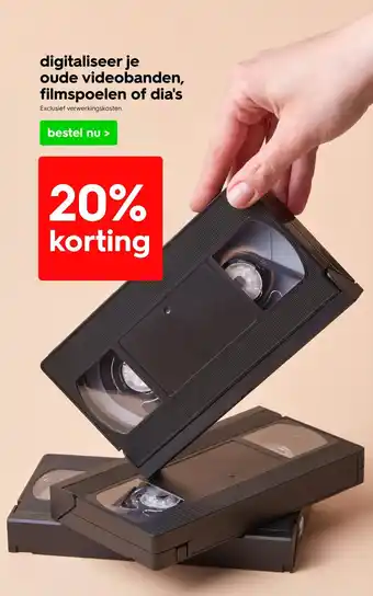 HEMA digitaliseer je oude videobanden, filmspoelen of dia's aanbieding