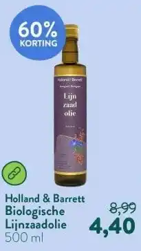Holland & Barrett Biologische Lijnzaadolie aanbieding
