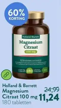 Holland & Barrett Magnesium Citraat 100 mg aanbieding