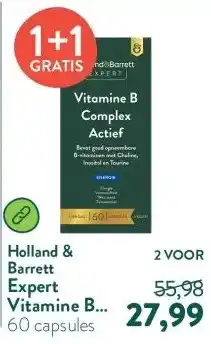Holland & Barrett Expert Vitamine B Complex Actief aanbieding