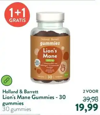 Holland & Barrett Lion's Mane Gummies - 30 gummies aanbieding