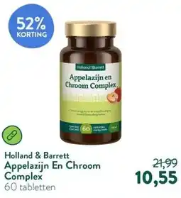 Holland & Barrett Appelazijn En Chroom Complex aanbieding