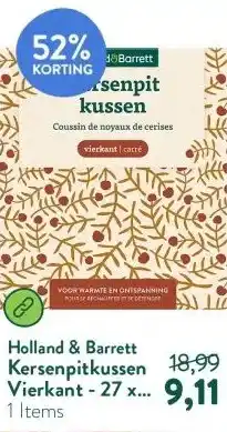 Holland & Barrett Kersenpitkussen Vierkant - 27 x 27cm aanbieding