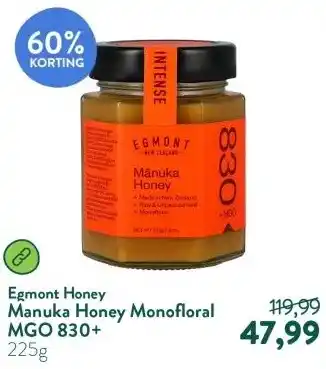 Holland & Barrett Manuka Honey Monofloral MGO 830+ aanbieding