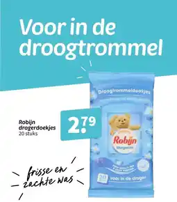 Wibra Robijn drogerdoekjes aanbieding