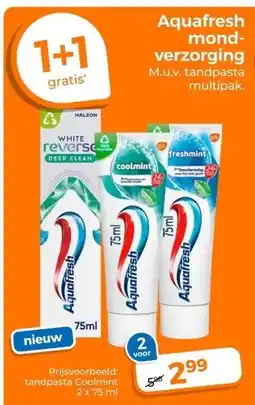 Trekpleister Aquafresh mond-verzorging aanbieding
