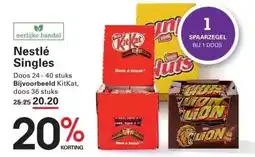 Sligro Nestlé Singles aanbieding