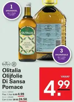 Sligro Olitalia Olijfolie Di Sansa Pomace aanbieding