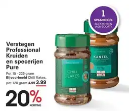 Sligro Verstegen Gevriesdroogde kruiden aanbieding
