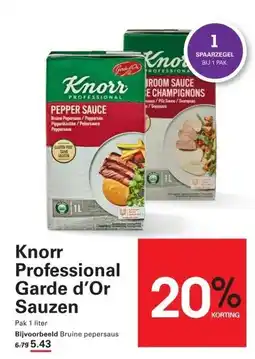 Sligro Knorr Professional Garde d'Or Sauzen aanbieding