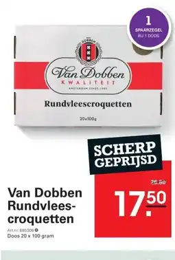 Sligro Van Dobben Rundvlees-croquetten aanbieding