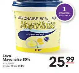 Sligro Levo Mayonaise 80% aanbieding
