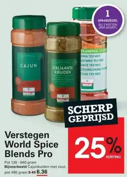 Sligro Verstegen World Spice Blends Pro aanbieding
