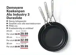 Sligro Demeyere Koekenpan Alu Industry 3 Duraslide aanbieding