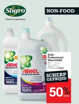 Sligro Ariel Professional FE! Wasmiddel aanbieding