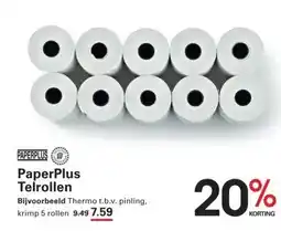 Sligro PaperPlus Telrollen aanbieding