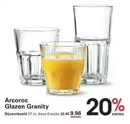 Sligro Arcoroc Glazen Granity aanbieding