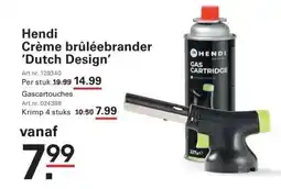 Sligro Hendi Crème brûléebrander 'Dutch Design' aanbieding