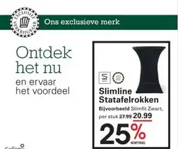 Sligro Slimline Statafelrokken aanbieding
