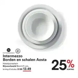 Sligro Intermezzo Borden en schalen Aosta aanbieding