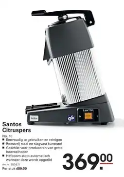 Sligro Santos Citruspers aanbieding