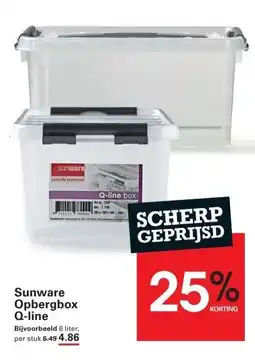 Sligro Sunware Opbergbox Q-line aanbieding