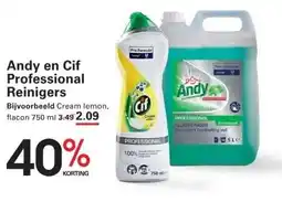 Sligro Andy en Cif Professional Reinigers aanbieding
