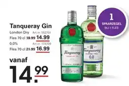 Sligro Tanqueray Gin aanbieding