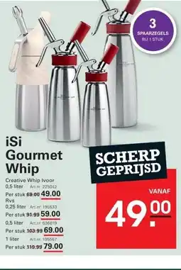 Sligro iSi Gourmet Whip aanbieding